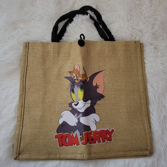 Tom & Jerry Handbags - Tom & Jerry Linen Tote Bag